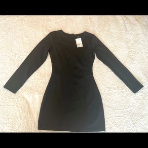BRAND NEW cocktail mini short BLACK dress sz XS